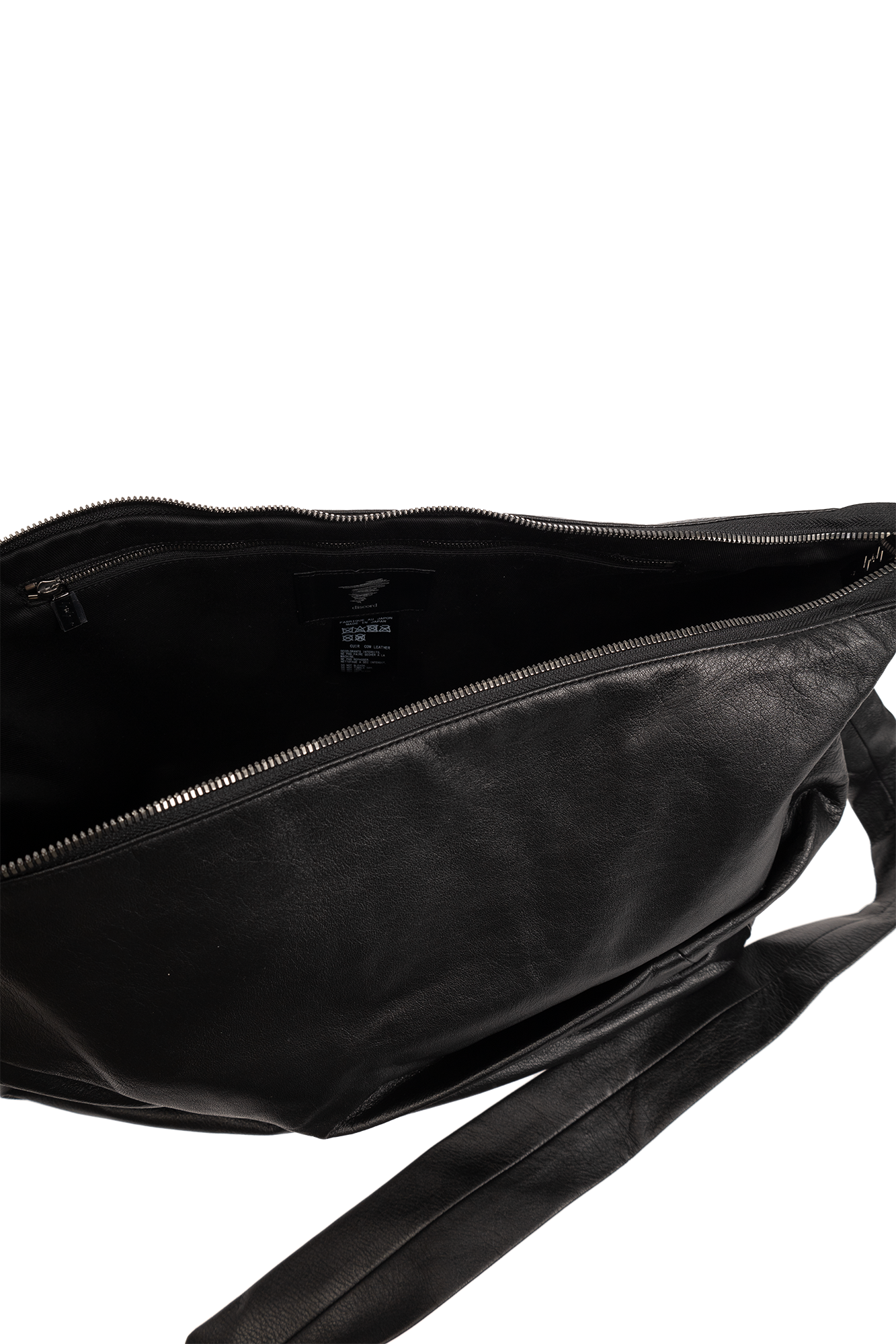 Black Draped shoulder bag Discord Yohji Yamamoto